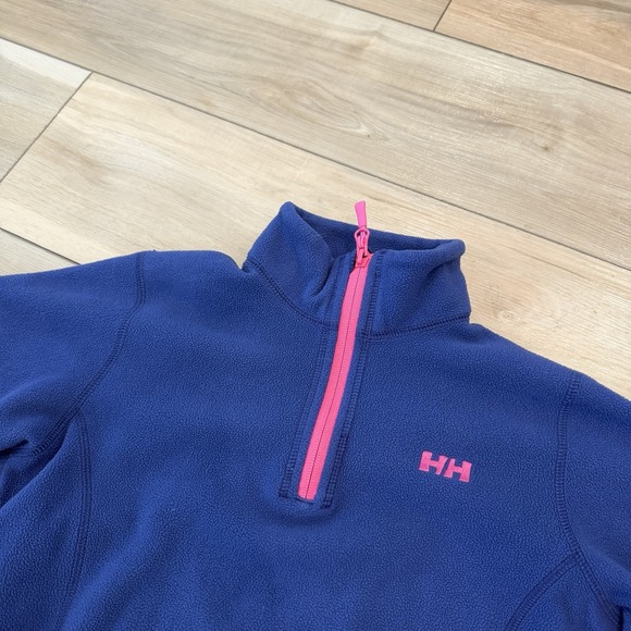 Helly Hansen 1/4 zip fleece pullover top womens small Purple Polartec base layer - Picture 2 of 9